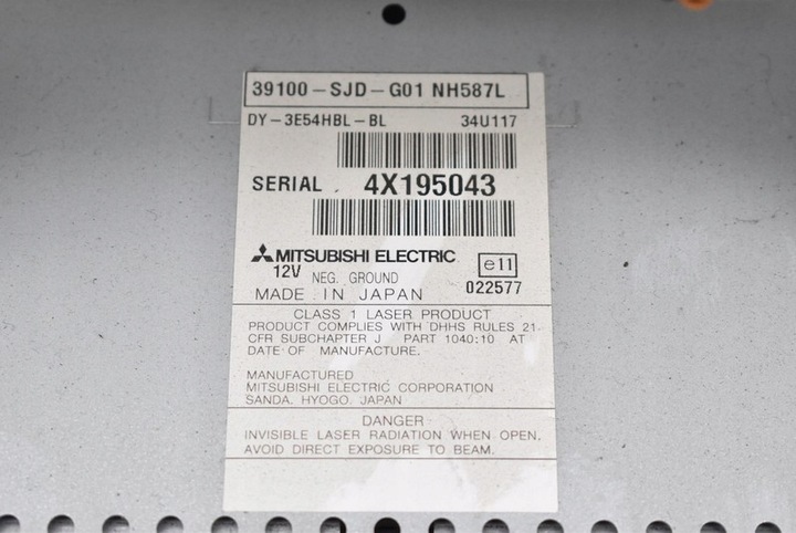 фото №7, Радіо радіопрогравач rds cd aux 39100-sjd-g01 honda fr-v frv 04-09