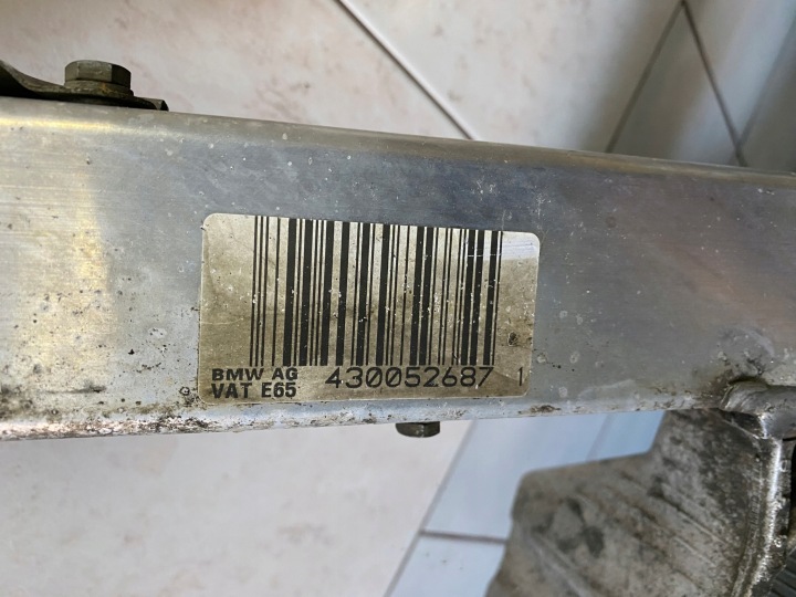 фото №9, Підрамник візок перед bmw 7 e65 e66 6752293 6752294 3.0d 4.4i 01-09r