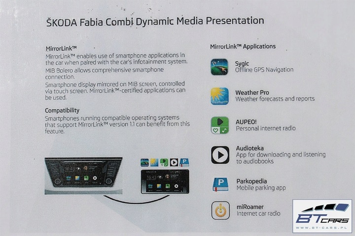 фото №11, Skoda fabia 3 радіо з дисплей +зчитувач 5q0035820 6v0919604 nj 2014 -z