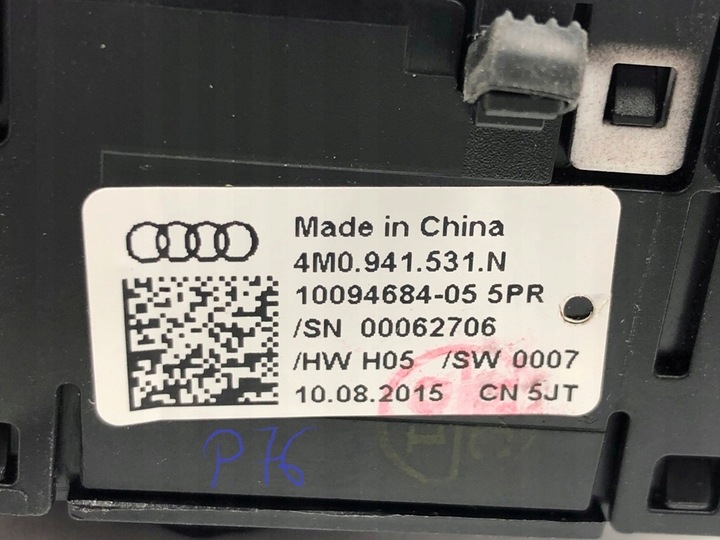 фото №11, Вимикач багатофункціональний світла 4m0.941.531.n audi a4 8w q7 4m a5 f5 lci