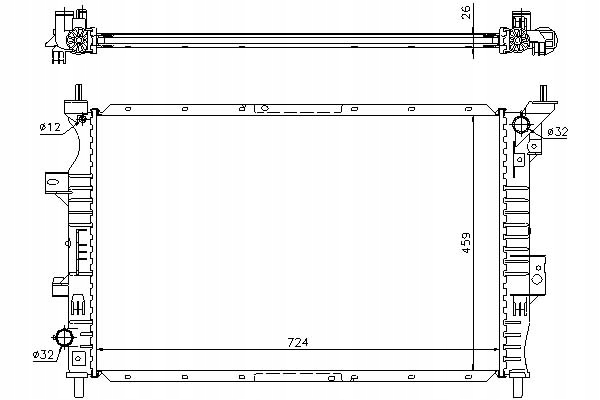 фото №1, Nissens радіаторів двигуна ldv maxus 2.5d 02.05-12.