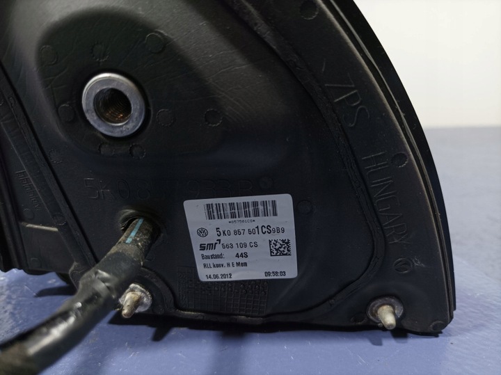 фото №8, Vw golf vi зеркало левая 10 pin uk 5k0857501cs lc9x
