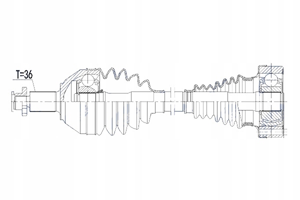 фото №11, Полуось приводная vw polo 1.2tsi 1.6 09- skoda fabia iii rapid 1.2tsi
