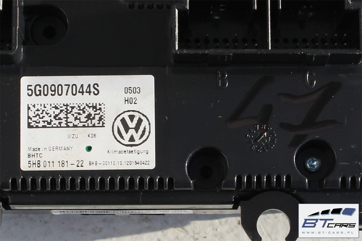 фото №13, Vw golf 7 панель климат кондиционера 5g0907044s 5g0907044ab 5g0907044ap 5g090