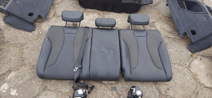 фото №7, Комплект сиденья диван обшивки s-line pół кожа 3d англичанин uk audi a3 8v