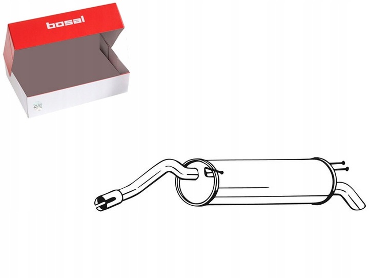 фото №15, Bosal 148-185 глушник кінцевий 148-185 bos148-185 глушник кінцевий bosal