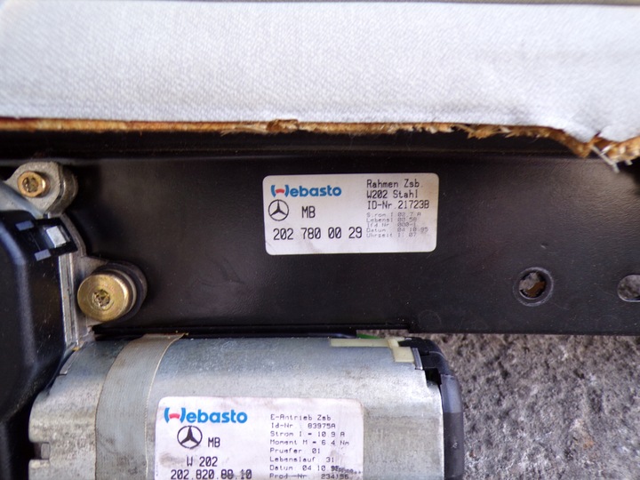 фото №6, Люк электрический mercedes w202 c класс 2027800029