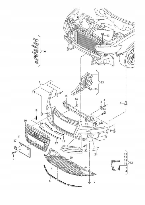 фото №8, Audi a6 s line quattro захист фаркоп буксирувальний бампера 4g0807241a