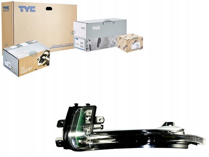 фото №1, Лампа поворотник w зеркало прозрачный led