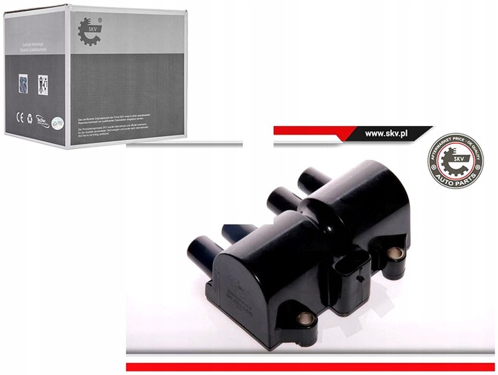 фото №1, Котушка запалювання daewoo 96253555 3-pin esen skv