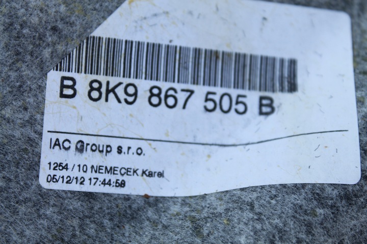 фото №7, A4 b8 рестайлинг универсал потолок панорама комплект стойки 8k9867505b 8k9867501a