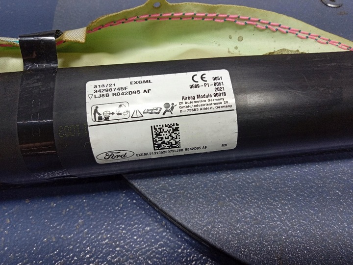 фото №5, Ford mustang mach-e подушка безопасности шторка воздушная левая lj8br042d95af