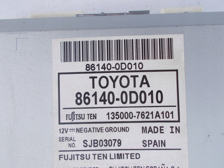 фото №7, Радіо toyota yaris iii дисплей панель 861400d010 cd навігація