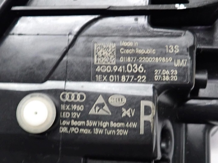 фото №13, Фара правое перед европа 4g0941036 matrix led рестайлинг audi a6 s6 c7 4g 16r