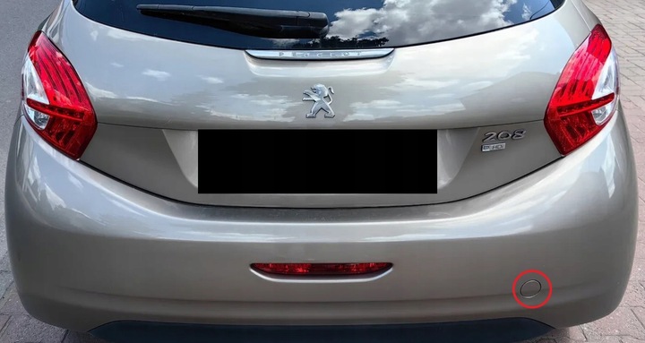 фото №11, Peugeot 208 i 2012-2015 заглушка фаркоп зад оригинал