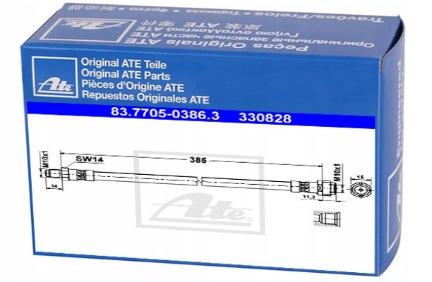 фото №1, Ate 83.7705-0386.3 шланг гальмівний гнучкий