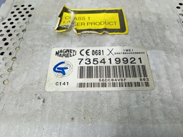 фото №5, Fiat croma ii 05- радио навигация заводские oem 735419921