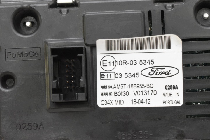 фото №11, Магнітола дисплей зчитувач панель cd aux am51t-18c815-gj ford c-max mk2 10-15