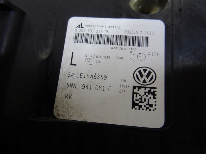 фото №9, Vw tiguan ii allspace 5nn лампа правая полный led 17-21 5nn941081c llu