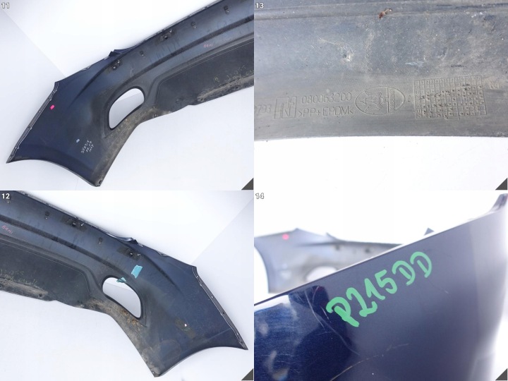 фото №12, Maserati granturismo m145 07-19 бампер задний 4xpdc nieklejony 080063200