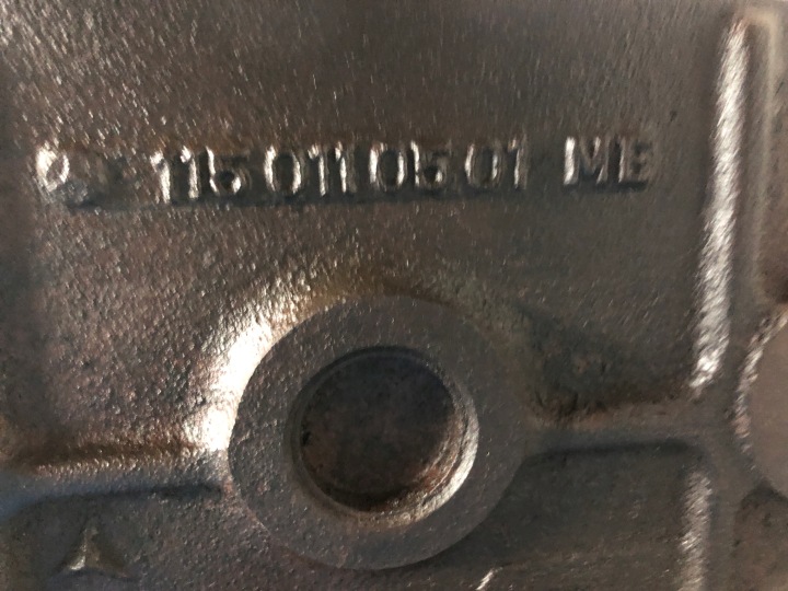 фото №8, Mercedes w123 2,3 бензин m115 блок  двигуна низ 1150110501