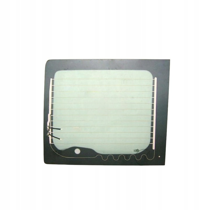 фото №2, Скло задня зад ford transit v184 2000- зелена права з підігрівом з отвір