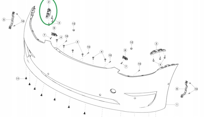 фото №14, Tesla 3 крепление ползун бампера правые 1084182-00