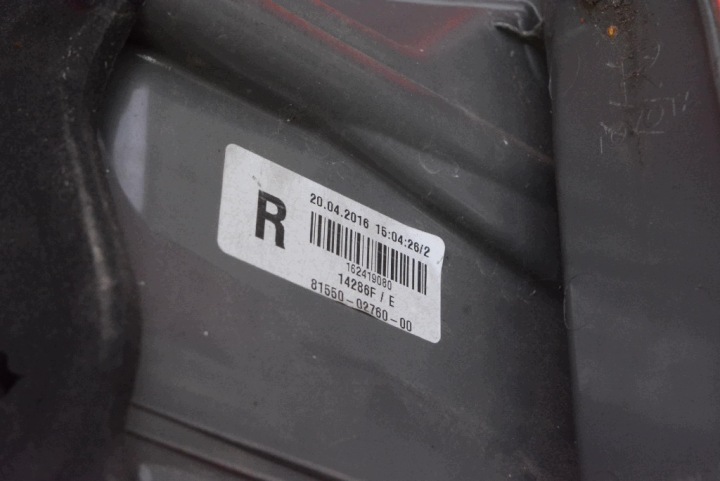 фото №7, Фара правая зад задняя 81550-02760 toyota corolla xi e18 13-16