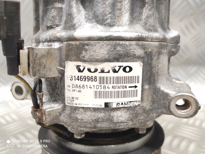 фото №8, Компрессор компрессор кондиционера volvo xc60 i