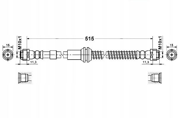 фото №1, Шланг тормозной q7 4lb cayenne touareg i ii