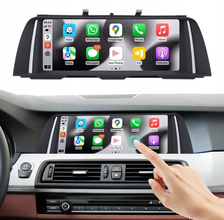фото №10, Екран андроїд авто carplay iphone linux do bmw f10 f11 систем nbt
