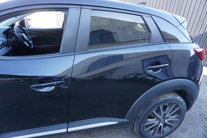 фото №1, Mazda cx-3 двері задні ліві 16w 2015рік чорні скло планка