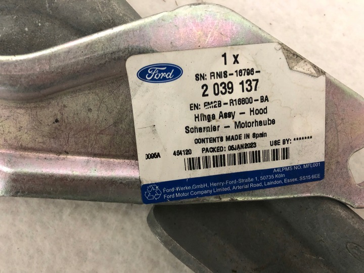 фото №8, Петля правий капота ford galaxy 15- оригінальний номер