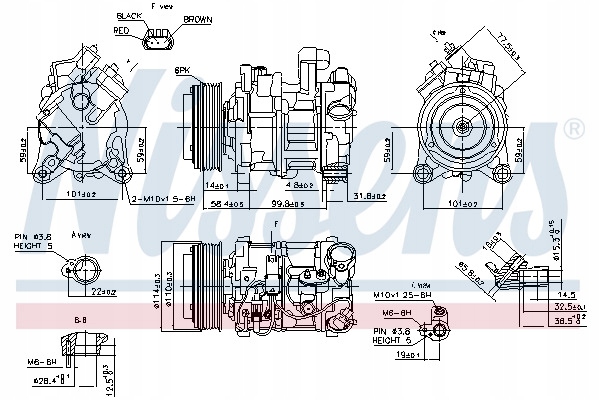 фото №15, Nissens компрессор кондиционера bmw 1 f20 1 f21 3 e90 3 e91 3 e92 3