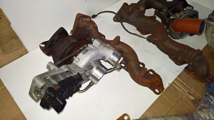 фото №4, Range rover l405 4.4d v8 турбина коллектор ah4q-6k682-fd ck5q-6k682-ab