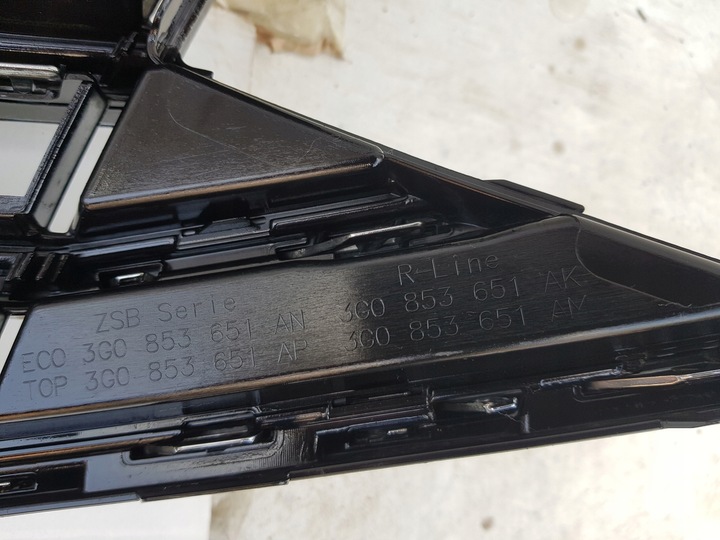 фото №10, Решётка перед решётка радиатора vw passat b8 14-19 3g0853651