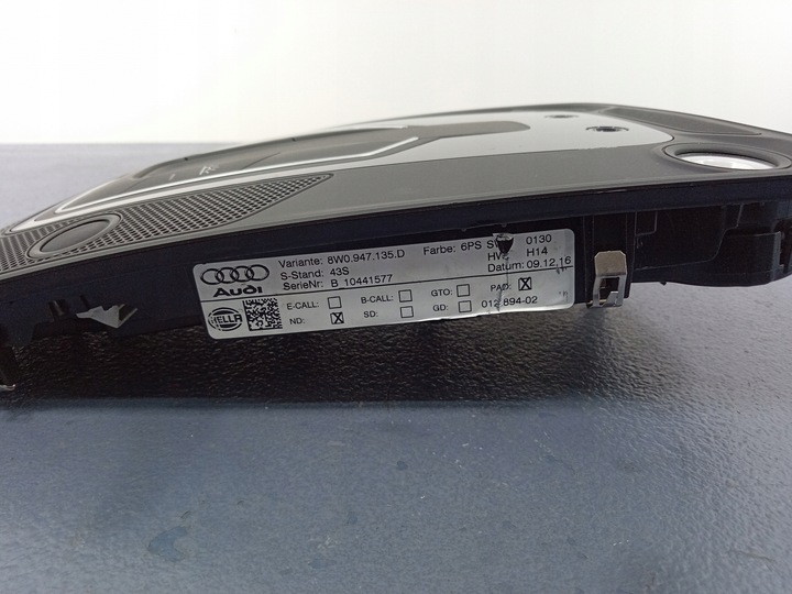 фото №4, A4 b9 8w лампа потолок перед s line 8w0947135d