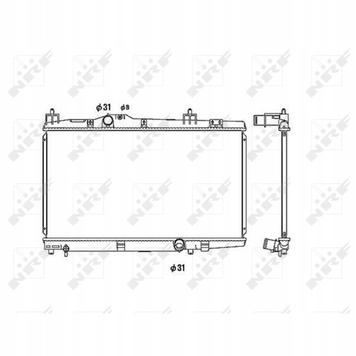 фото №1, Радиаторов воды toyota yaris 03-05 1.4