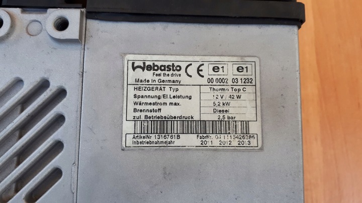 фото №6, Toyota hilux вебасто 1316761b ttc дизель