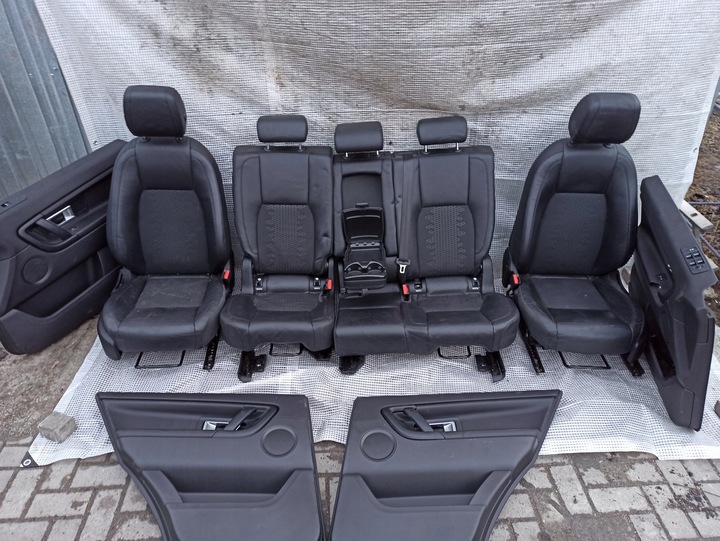 фото №10, Discovery sport l550 диван сиденья комплект кожа чёрная подогрев салон