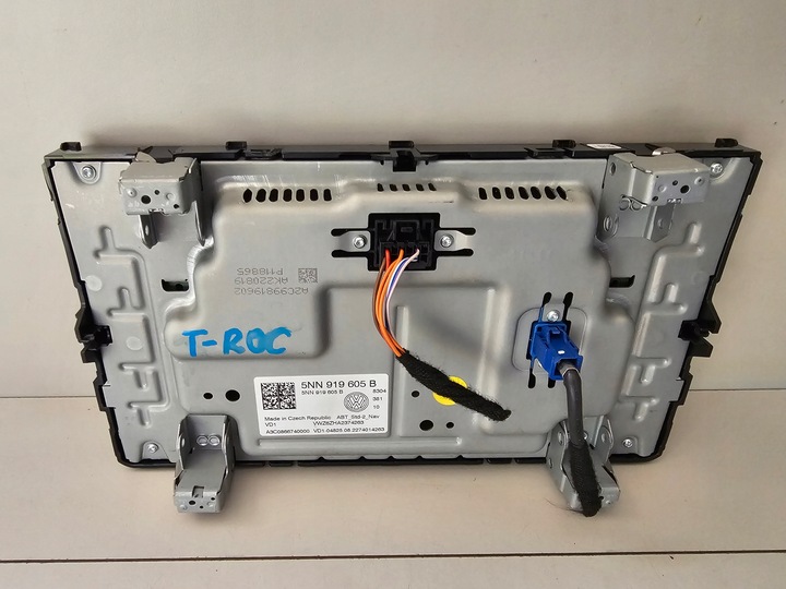фото №9, Радіо зчитувач навігація дисплей vw volkswagen t-roc 3g5035820k