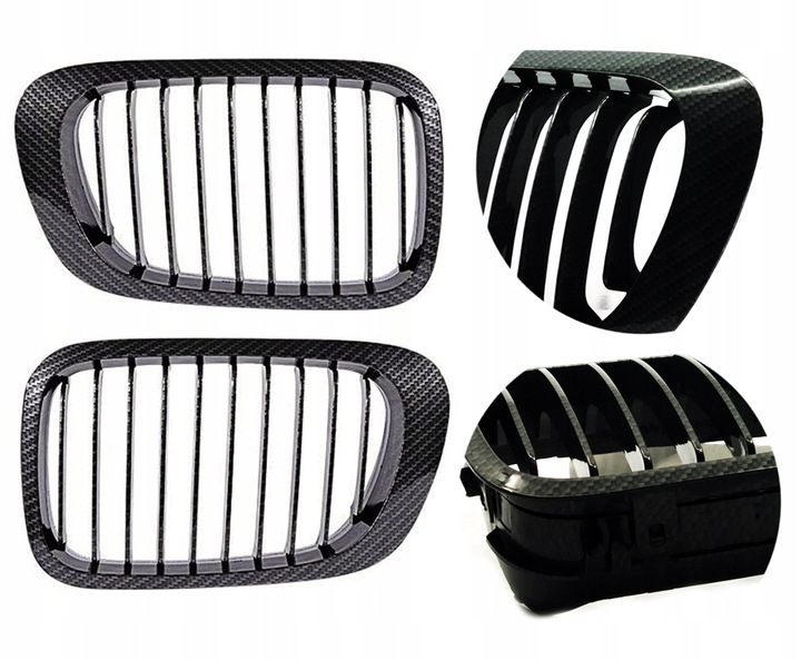 фото №9, Решётка радиатор решётка радиатора решётки радиатора bmw e46 bmw e39 передний рестайлинг карбон