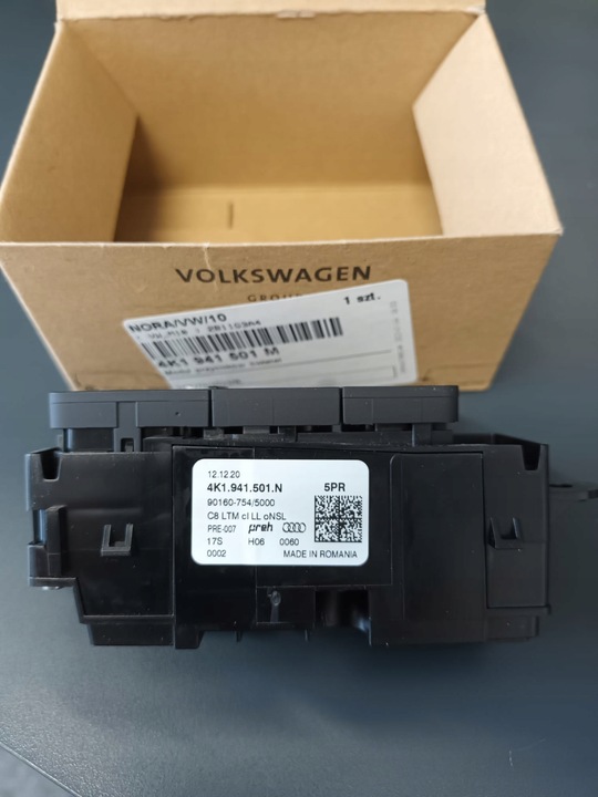 фото №4, Модуль кнопок света audi оригинальный номер 4k1941501m