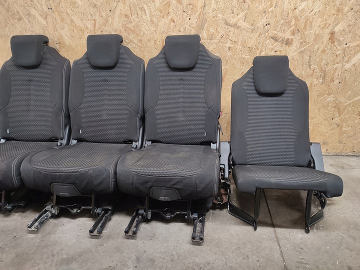 фото №11, Сидіння диван зад комплект citroen c4 grand picasso i 2 3 ряд 2006-2013