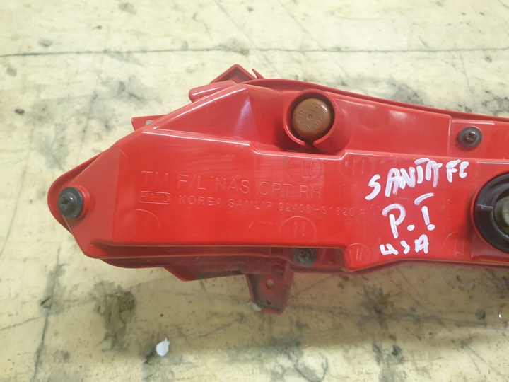 фото №9, Hyundai santa fe рестайлинг 2021- лампа зад правая w бампер usa 92406-s1620