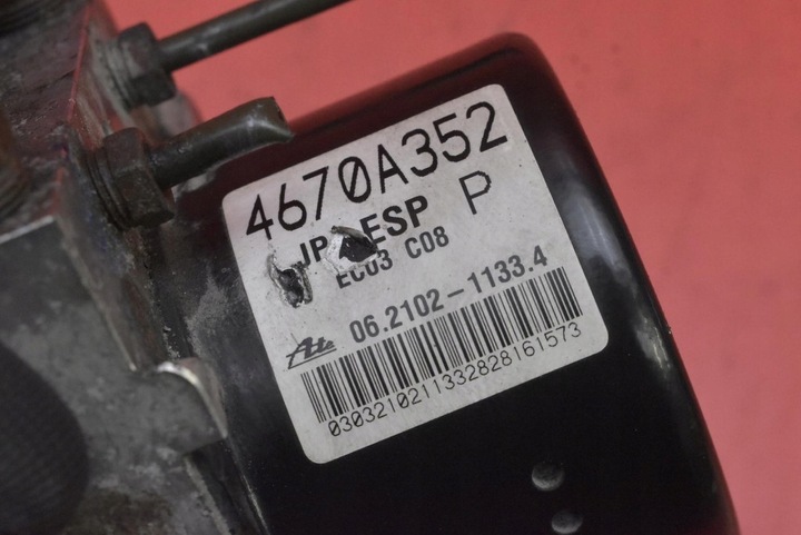 фото №11, Насос abs 4670a352 mitsubishi lancer 8 viii 1.8 mivec 143 km 00-08