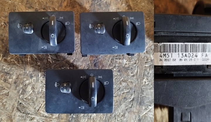 фото №1, Выключатель света ford focus mk2 c-max connect mondeo transit 4m5t13a024fa