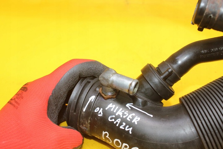 фото №6, Труба шланг повітря vw bora golf iv 1j0129684cb pod gaz