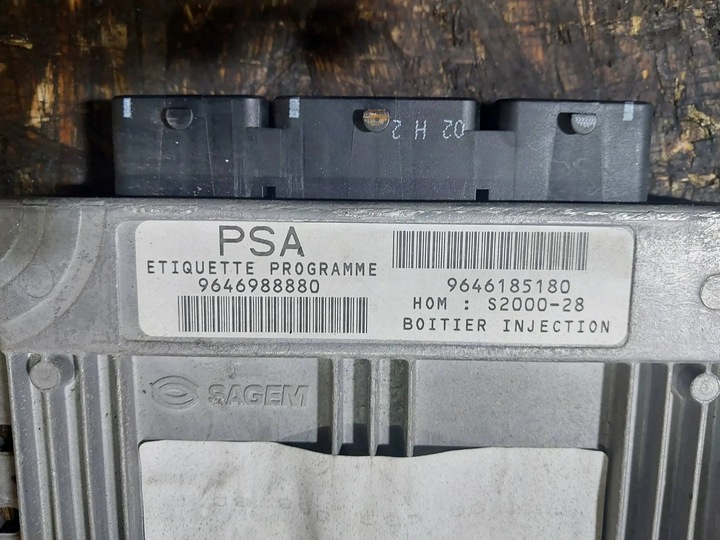 фото №8, Блок управления двигателя peugeot 307 1.4 9646988880 9646185180