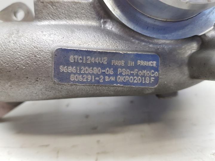 фото №8, Турбонагнітач 9686120680 gtc1244vz 1.6 hdi tdci psa ford volvo 80677 km